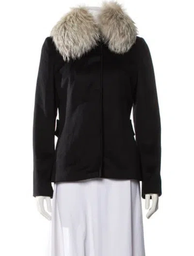 Pre-owned Dolce & Gabbana Angora Evening Jacket In Black