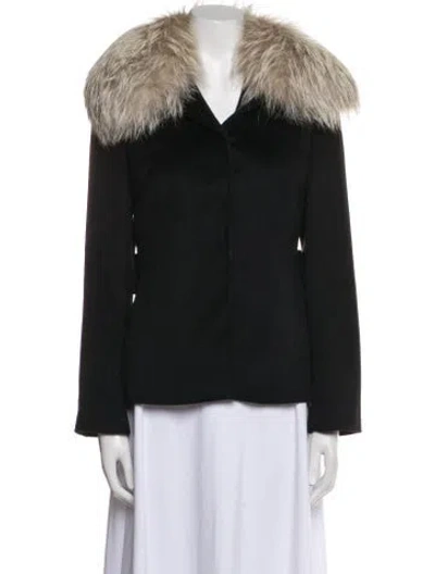 Pre-owned Dolce & Gabbana Angora Jacket In Black
