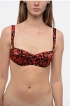 Dolce & Gabbana Animal Patterned Silk Underwire Bra