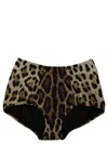 Dolce & Gabbana Animal Print Briefs Beachwear Brown