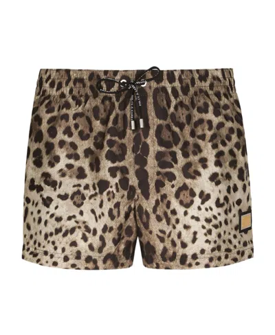 Dolce & Gabbana Dolce  Gabbana Animal Print Drawstring Boxer