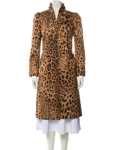 Pre-owned Dolce & Gabbana Animal Print Faux Fur Vest In Neutral