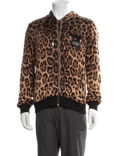 Pre-owned Dolce & Gabbana Animal Print Jacket In Neutrals