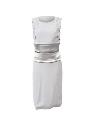 Pre-owned Dolce & Gabbana Animal-print Knee-length Dress In Neutral