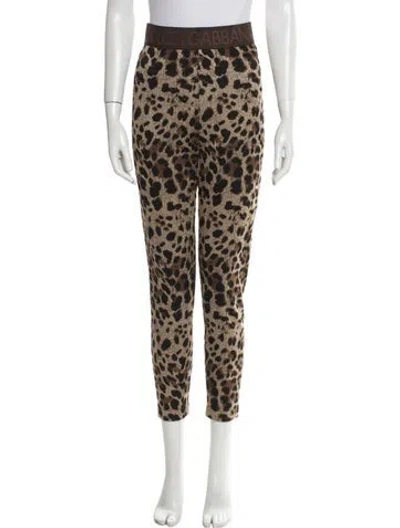 Pre-owned Dolce & Gabbana Animal Print Lounge Set W/ Tags In Neutral