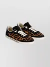 Dolce & Gabbana Animal Print Low-top Lace-up Shoes In Animal Print