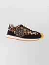 Dolce & Gabbana Animal Print Low Top Sneakers With Rubber Sole In Multi