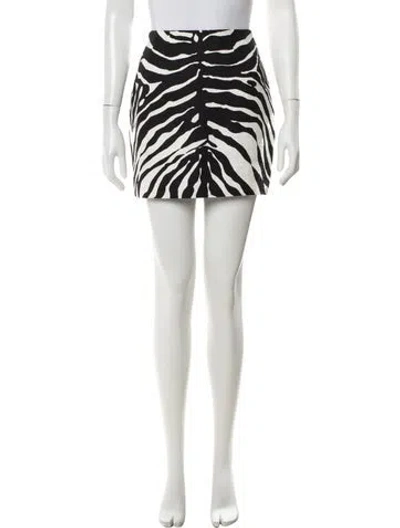 Pre-owned Dolce & Gabbana Animal Print Mini Skirt In Multi