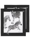 Dolce & Gabbana Zebra-print Napkin Set In Weiss