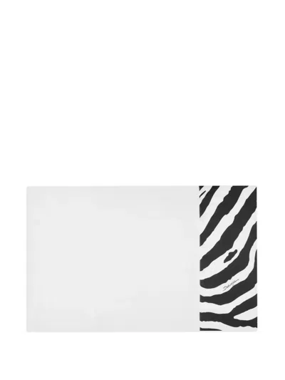Dolce & Gabbana Kissenbezug Mit Animal-print (2er-set) In White