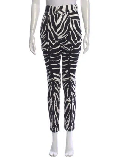 Pre-owned Dolce & Gabbana Animal Print Skinny Leg Pants In Multi