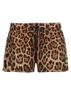 Dolce & Gabbana Swimsuit With Animal Print And Back Pocket