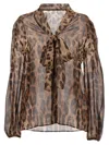 DOLCE & GABBANA ANIMAL SHIRT SHIRT, BLOUSE