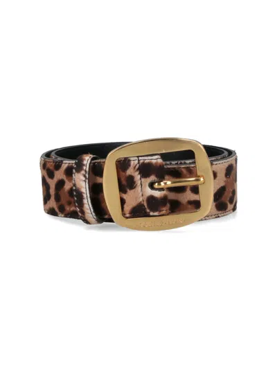 Dolce & Gabbana Animalier Printed Belt In Animal Print