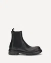 Dolce & Gabbana Chunky Sole Round Toe Ankle Boots In Black