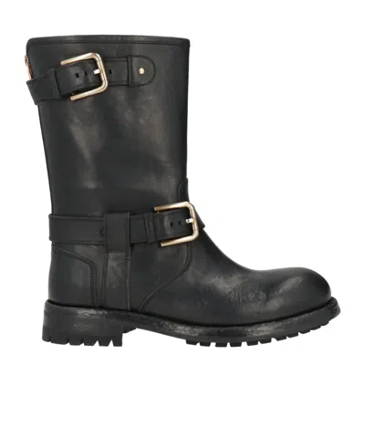 Dolce & Gabbana Ankle Boots In Black