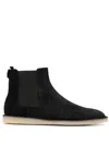 Dolce & Gabbana Black Pull-on Ankle Boots With Dg Logo In Black