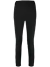 Dolce & Gabbana Ankle-zip Leggings In Schwarz