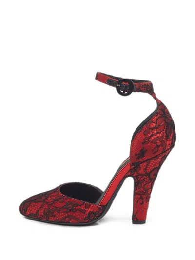 Pre-owned Dolce & Gabbana Ankle-strap Sandals In Red