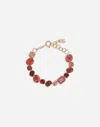 Dolce & Gabbana Anna Bracelet In Red Gold 18kt With Toumalines In レッド