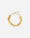 Dolce & Gabbana Anna Bracelet In Yellow Gold 18kt With Citrines In Gold