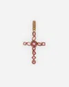 Dolce & Gabbana Anna Charm In Red Gold 18kt With Pink Tourmalines In Red