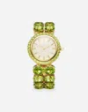 Dolce & Gabbana Anna Watch In Yellow Gold 18kt And Peridots In ゴールド