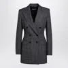 Dolce & Gabbana Anthracite Grey Tweed Double-breasted Jacket