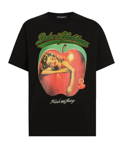 Dolce & Gabbana Short-sleeved T-shirt In Black