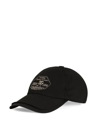 Dolce & Gabbana Appliqué Baseball Cap In Black