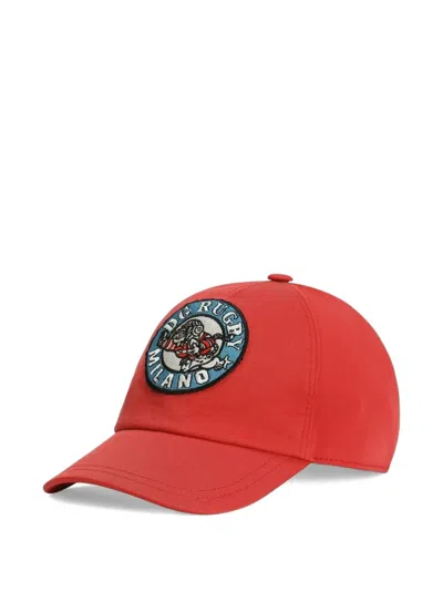Dolce & Gabbana Kids' Appliqué Baseball Cap In Red