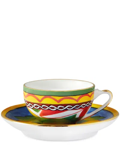 Dolce & Gabbana Archive-print Espresso Set In Pattern
