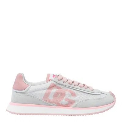 Dolce & Gabbana Aria Dg Runner Sneakers In Gray