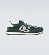 Dolce & Gabbana Multicolor Suede And Mesh Dg Aria Sneakers In Green