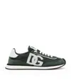 Dolce & Gabbana Multicolor Suede And Mesh Dg Aria Sneakers In Green