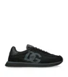 Dolce & Gabbana Low Top Sneakers Featuring Suede Accents In Black