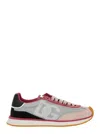 Dolce & Gabbana Cushion Sneakers With Rubber Sole And Leather Trim In Multicolor