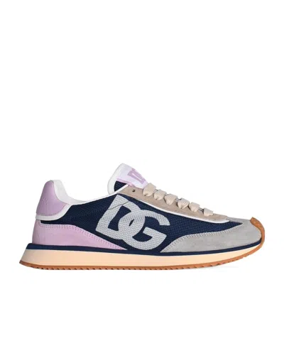 DOLCE & GABBANA DOLCE  GABBANA LOGO PRINTED LOW-TOP SNEAKERS