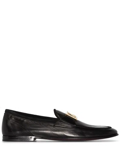 DOLCE & GABBANA DOLCE & GABBANA ARIOSTO LEATHER LOAFERS