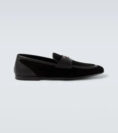 DOLCE & GABBANA ARIOSTO SUEDE LOAFERS