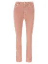 Dolce & Gabbana Artisanal Stretch Denim High-waist Jeans In Pink