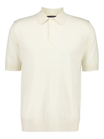 Dolce & Gabbana Ashmere Polo Shirt In Gold
