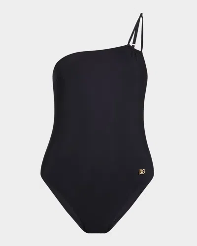 DOLCE & GABBANA ASYMMETRIC ONE-PIECE SWIMSUIT