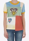 Dolce & Gabbana Asymmetrical Patchwork T-shirt In Multicolor
