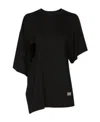 Dolce & Gabbana Asymmetrically Designed T-shirt In Black