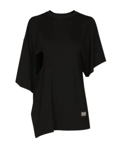 Dolce & Gabbana Asymmetrically Designed T-shirt In Black