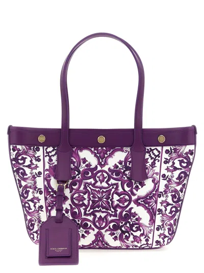 Dolce & Gabbana Atene Tote Bag Purple