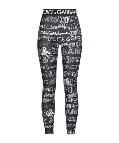 Dolce & Gabbana Athletic Leggings In Black