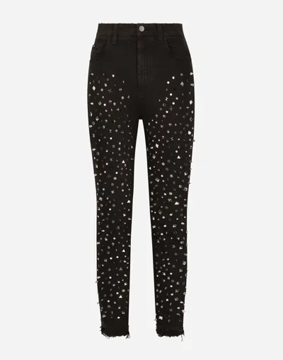 DOLCE & GABBANA AUDREY JEANS WITH STUDS