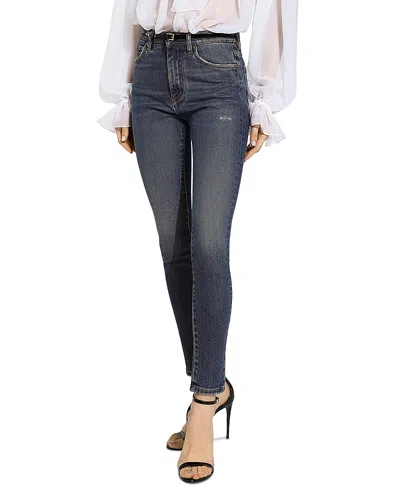 Dolce & Gabbana Audrey Skinny Denim Jeans In Medium Blue